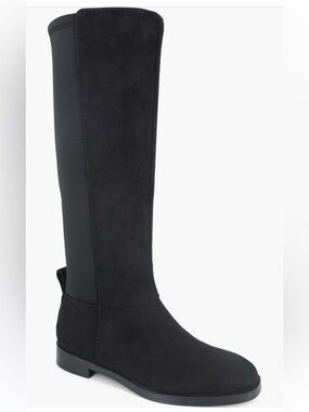 Splendid Black Knee-High Suede-Style Riding Boots